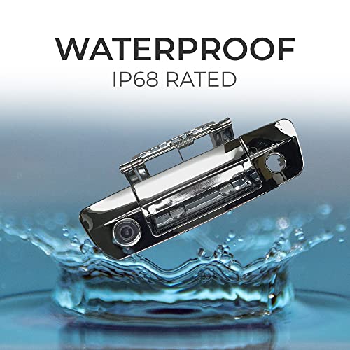 Master Tailgaters Chrome Tailgate Handle With Backup Camera Replacement For Dodge Ram (2009-2017) | Ip68 Waterproof | Hd Camera | Easy To Install #TOP2