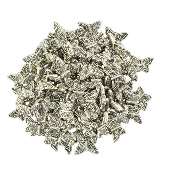 SNAPPSY 5x50 Pieces Butterfly Shape Loose Spacer Beads DIY Jewelry Making Findings-image-7