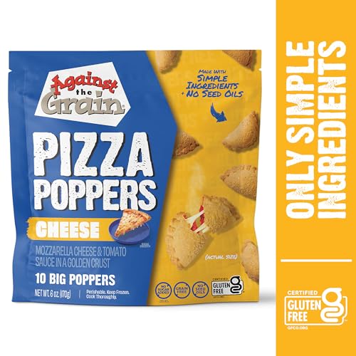 Image of Against The Grain Cheese Pizza Poppers, Gluten-Free, Grain-Free, Seed Oil-Free (6oz)