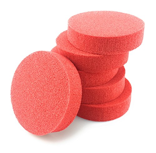 Fantasea Extra Thick Red Cosmetic Sponge (Pack of 6)
