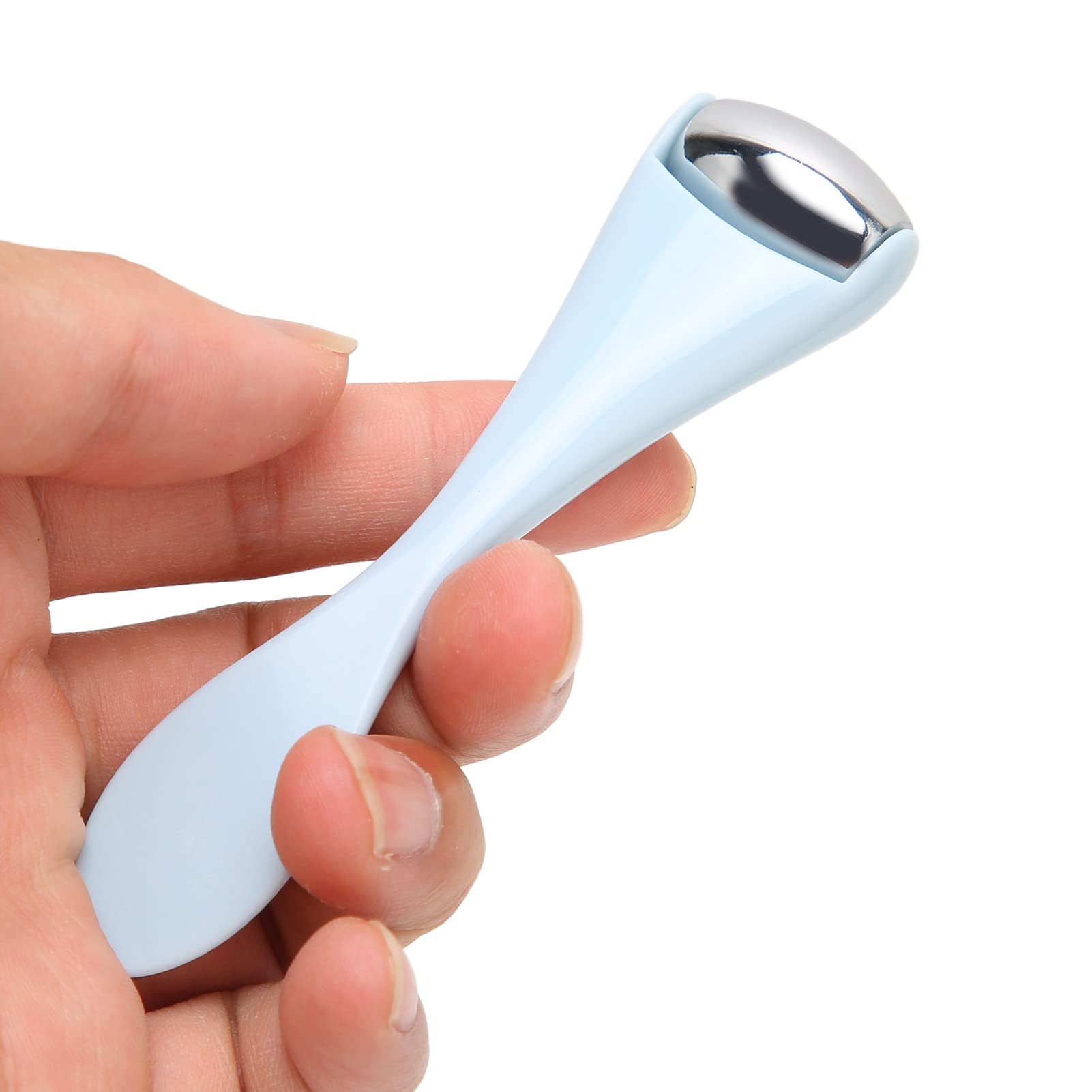 Fyearfly Mini masażer oczu fajny wałek do oczu, mini przenośny wałek do lodu ze stali nierdzewnej, redukcja zmarszczek, pielęgnacja skóry do masażu twarzy i oczu