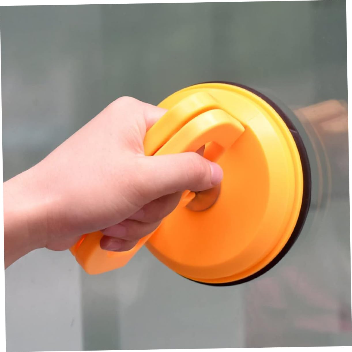 Cabilock 2pcs Suction Lifter Tool for Glass and Tile Heavy Duty Vacuum Cup Lifting Device for Easy Handling of Flat Surfaces for Moving Glass and Appliances