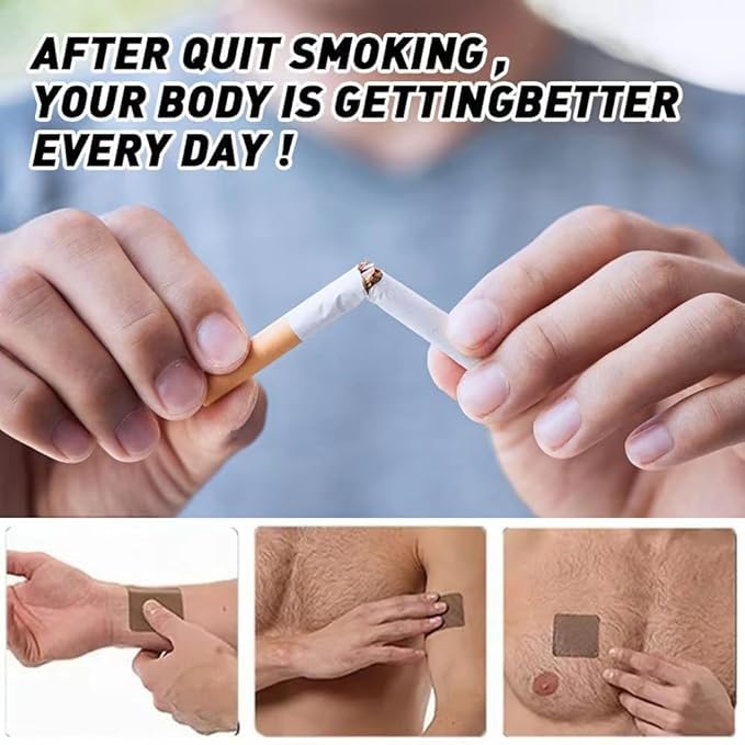 Anti Smoke Patch, Smoking Cessation Patches with No Bad Effects on Body, Effective Health Care Product 5x5 cm (5 Patches) Anti Smoke Patch, Smoking Cessation Patches with No Bad Effects on Body, Effective Health Care Product 5x5 cm (5 Patches)