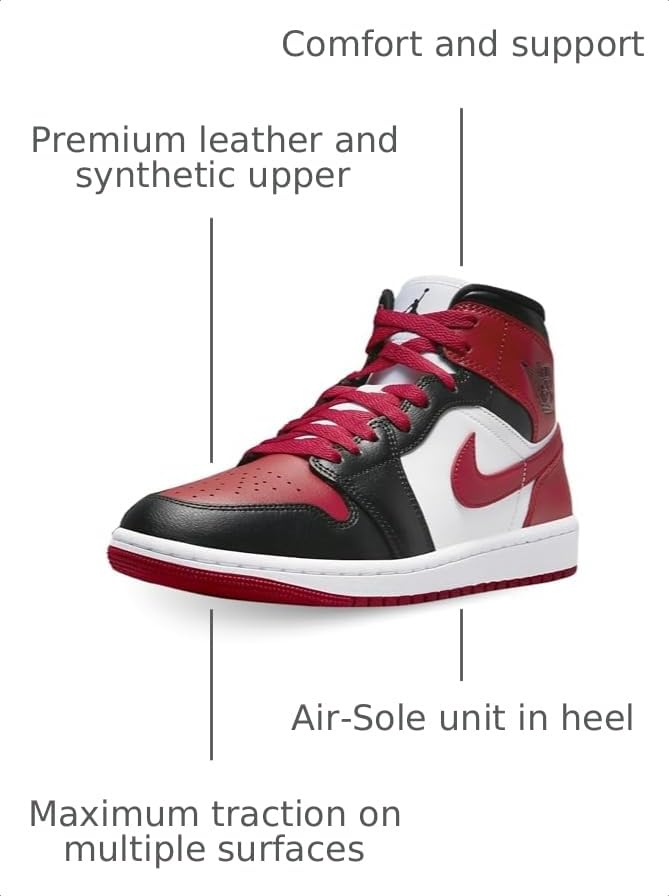 Image of Nike Women's Air Jordan 1 Mid Sneaker