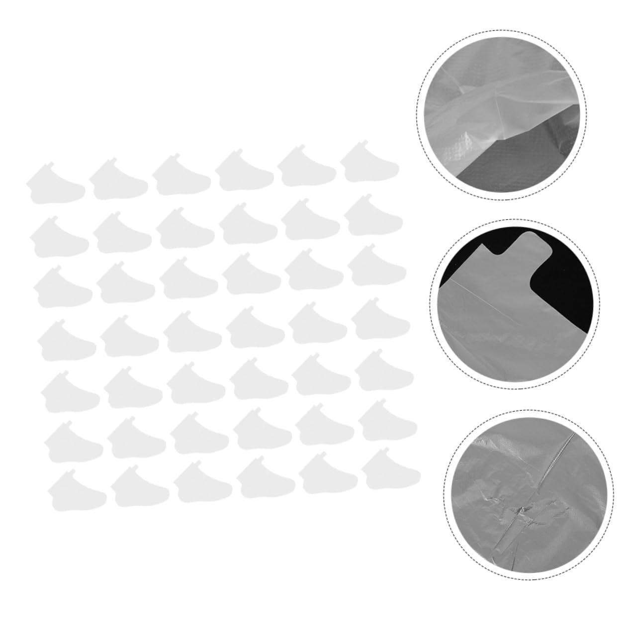 VICASKY 2sets Foot Moisturizing Mask Trying-on Foot Covers Waterproof Spa Soak for Home Use 100pcs*2