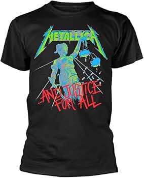 T*Y様 LLICA And Justice for All バンドTシ Amazon.com: Metallica T Shirt Justice For All Band Logo