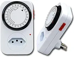 Timer Analógico Temporizador 24 Horas Elétrico Programável Bivolt