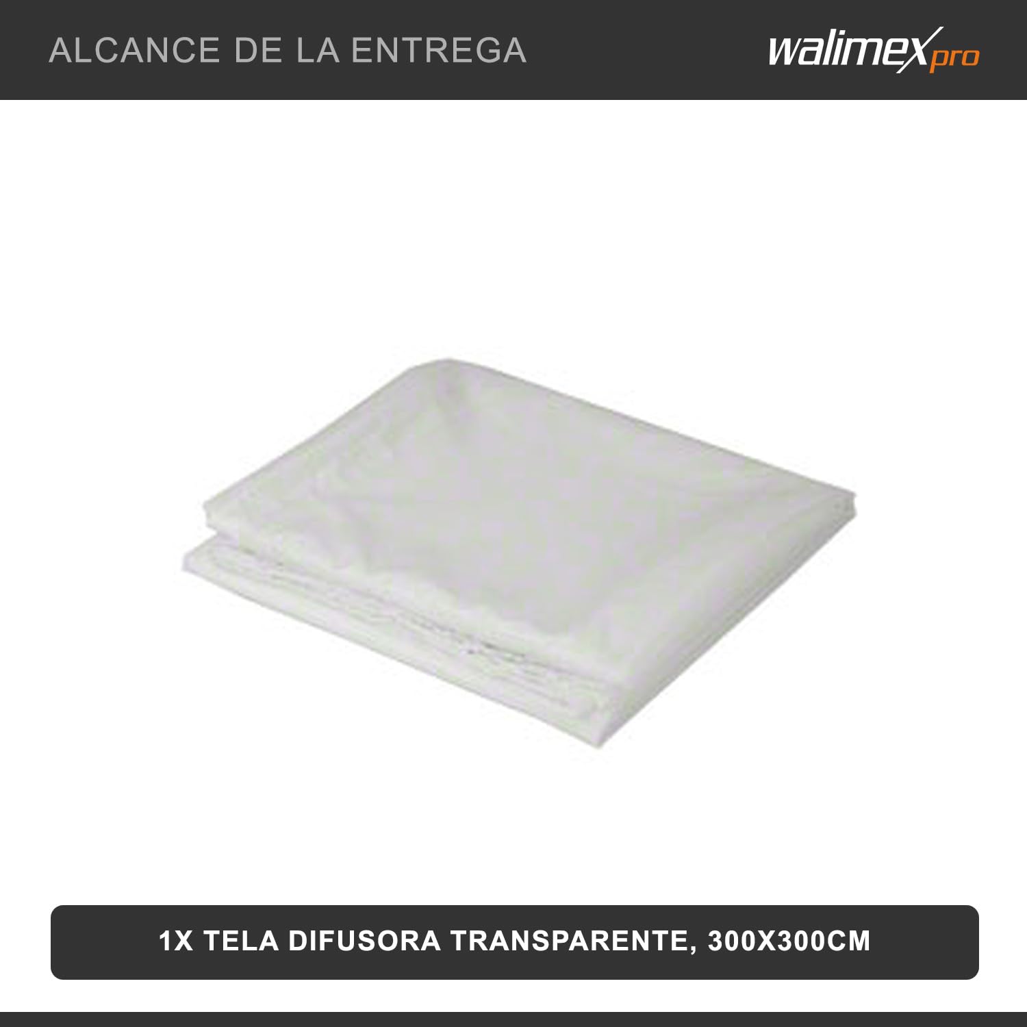 Walimex Tela difusora (300 x 300 cm), color blanco