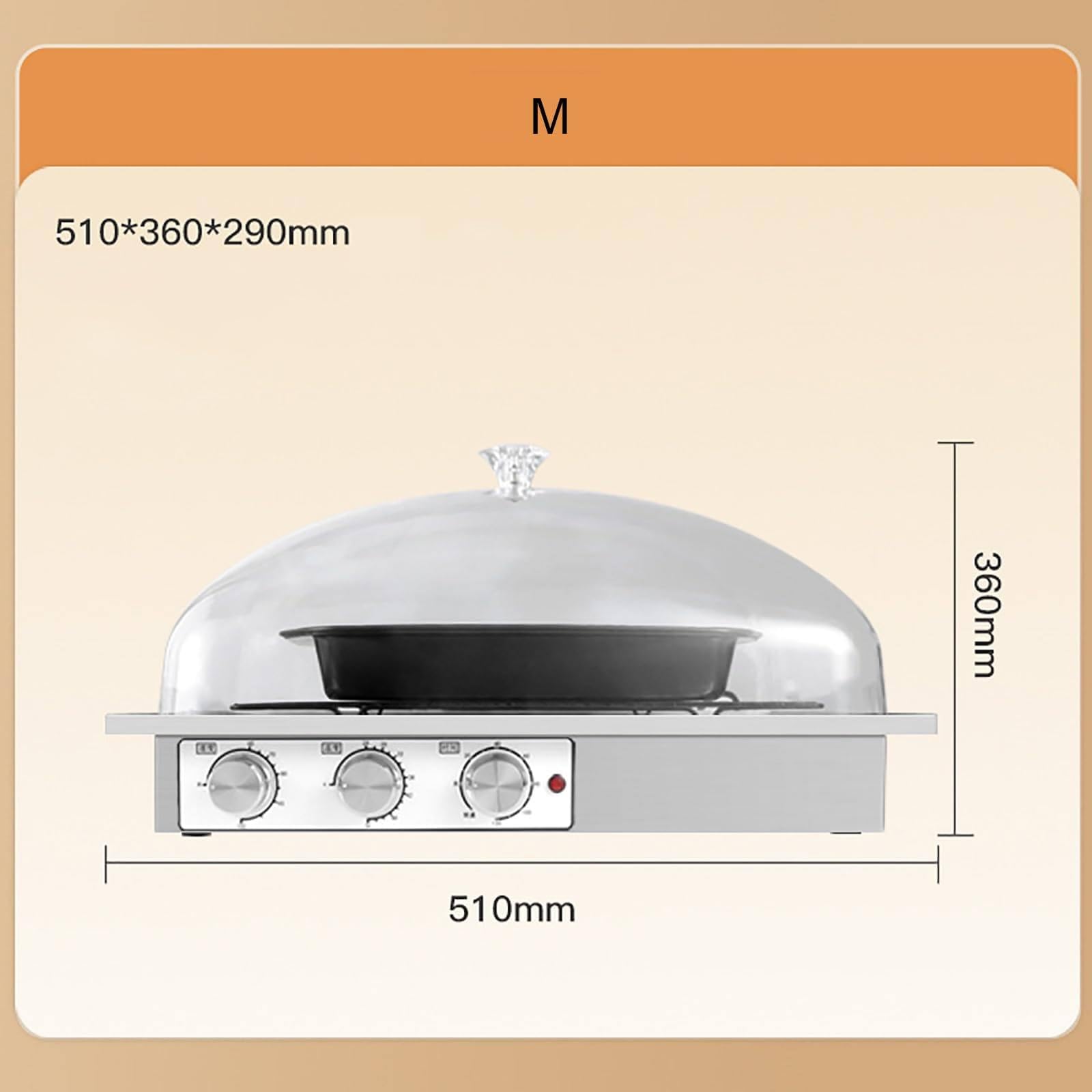 Macchina per lievitare l'impasto di grande capacità,con tazza e griglia di umidificazione,tempistica,umidità e temperatura regolabili,utilizzata per preparare il pane,panini al vapore 510*360*290mm