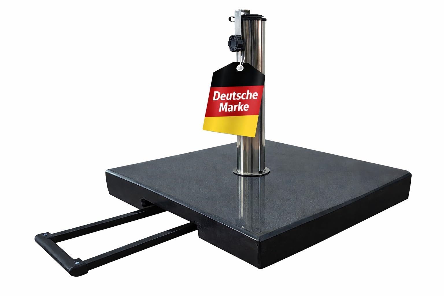 Gardissimo Trolley Granitsockel Move 70 kg Schirmständer, schwarzer Granit