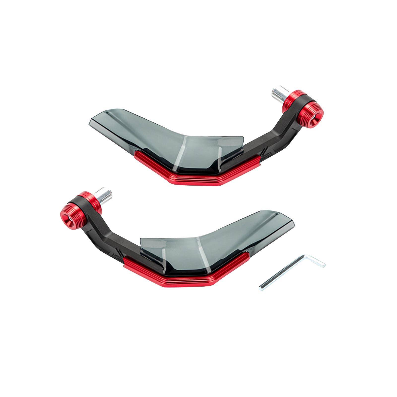 Protège-Mains de Moto universels pièces Bouclier de Main pour Guidon 7/8 "22mm Protecteur de Protection de Main de Moto de Protection Durable de, Rouge