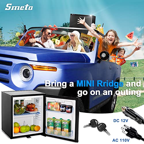 Smeta DW30 Mini Fridge With Lock For Bedroom Dorm Refrigerator Quiet Lockable No Noise Absorption 12V/110V Compact Portable Dc Locking Refrigerator thumb #6