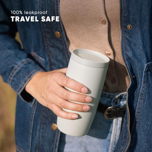 Image of Simple Modern Travel Coffee Mug Tumbler with 360 Lid | Ceramic-Lined Insulated Stainless Steel Cold Brew Iced Coffee Cup Thermos | Gifts for Women Men Her Him | Voyager Signature | 12oz | Meadow Mist