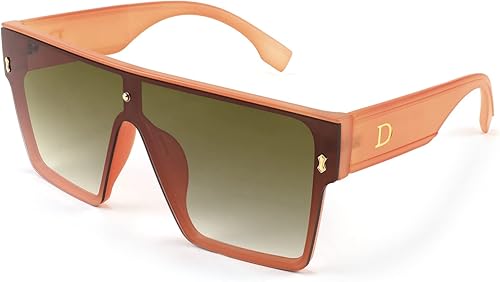 Karsaer Chic De Gran Tamaño Cuadrado Mujeres Hombres De Una Sol Pieza Gafas De Sol Moda Top Plano Grande Unisex Gafas De Sol Mujeres Hombres K7110
