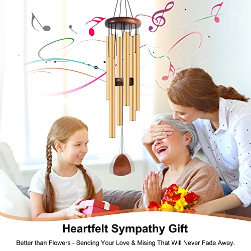 image for Bursvik Large Aluminium Wind Chimes 37 Inches to Create a Zen Atmosphe