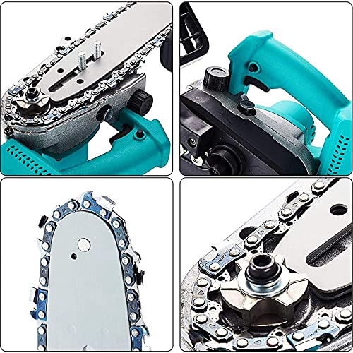 ROSG Mini-Elektro-Kettensäge, 12-Zoll-Akku-Elektro-Handsäge, tragbare Kettensäge mit bürstenlosem Motor zum Schneiden… – Bild 8
