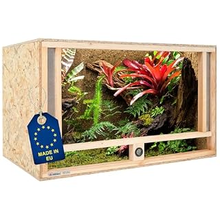 ITA terrarium bois OSB 120x60x60 cm avec hygromètre intégré