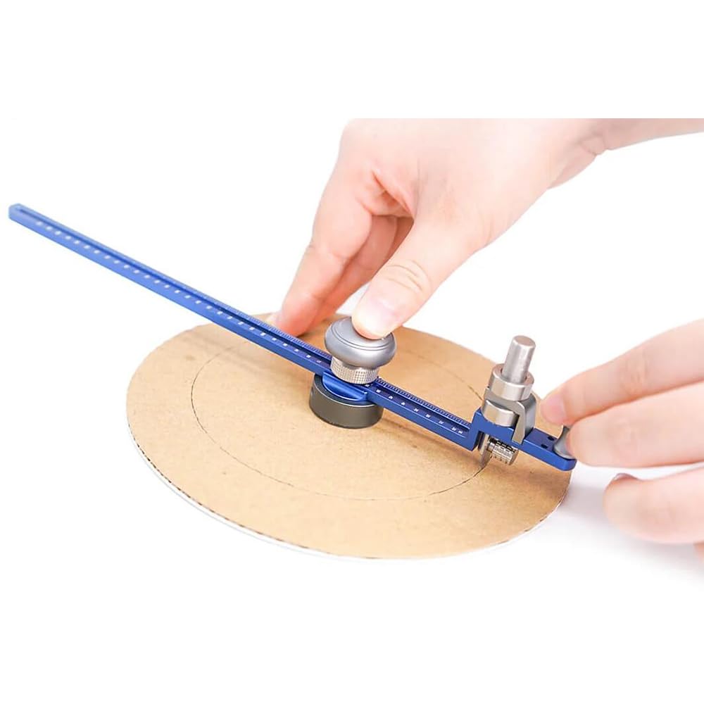 Cortador Circular con Mango y Cierre de Seguridad para Tela, Cartón Grueso, Artesanía de Cuero, Costura, Acolchado, 36-420mm