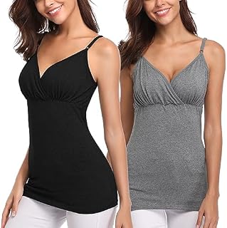 Derssity Nursing Tank Tops Maternity Shirt Nursing Cami Pregnancy Clothes for Breastfeeding