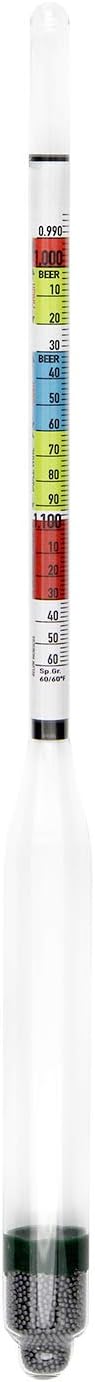Circrane Triple Scale Hydrometer, Alcohol Hydrometer for Brew Beer, Wine, Mead and Kombucha, ABV, Brix and Gravity Test Kit, Home Brewing Supplies