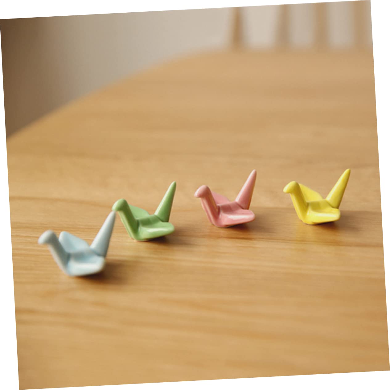 Repose-Baguettes décoratif, Support pour Baguettes, 4 pièces, Sculpture de cuillère Japonaise, Support pour ustensiles de Cuisine et de Table, Couverts en céramique
