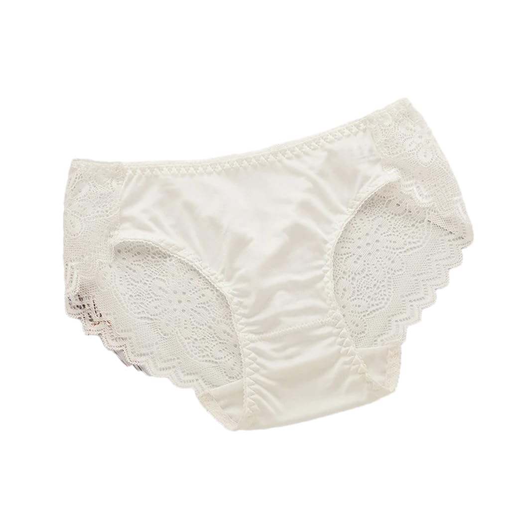 Silk Panties For Women Knit Briefs Panties Lace Hollow Out Womens Underwear B M 3pcs