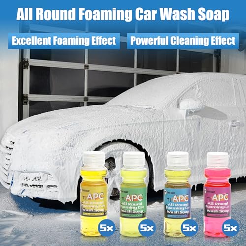 Image of Tool Daily All-Round Foaming Car Wash Soap for Foam Cannon 20 Pack | High-Foaming Concentrated Formula, Specialized Car Shampoo for Pressure Washer, 3.38 Fl Oz Each