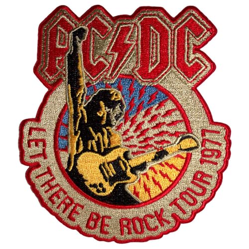 AC/DC Let There Be Rock Tour 1977 Woven Patch One Size
