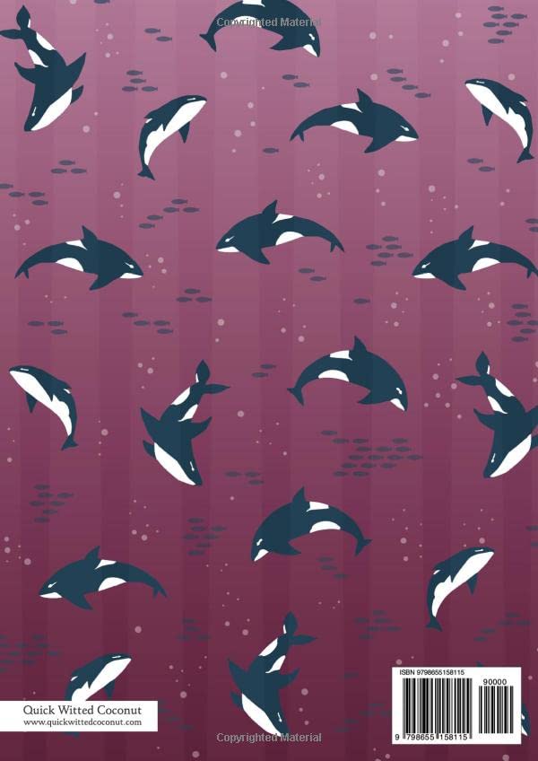 Orca Notebook - Lined Pages - A4 - Premium: (Coral Edition) Fun notebook 192 lined pages (A4 / 8.27x11.69 inches / 21x29.7cm) - Image 2
