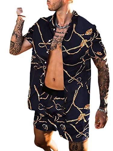 Style patchwork unique pour cet ensemble hawaïen AXEBHPED Tz-1