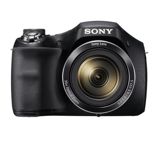 Image of Sony DSC-H300 /BC E32 Cyber-Shot Point & Shoot Digital Camera (Black) 35x Optical Zoom with Camera Case