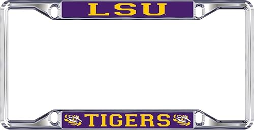 Miniatura 6 de Marco de matrícula de la NCAA plateado