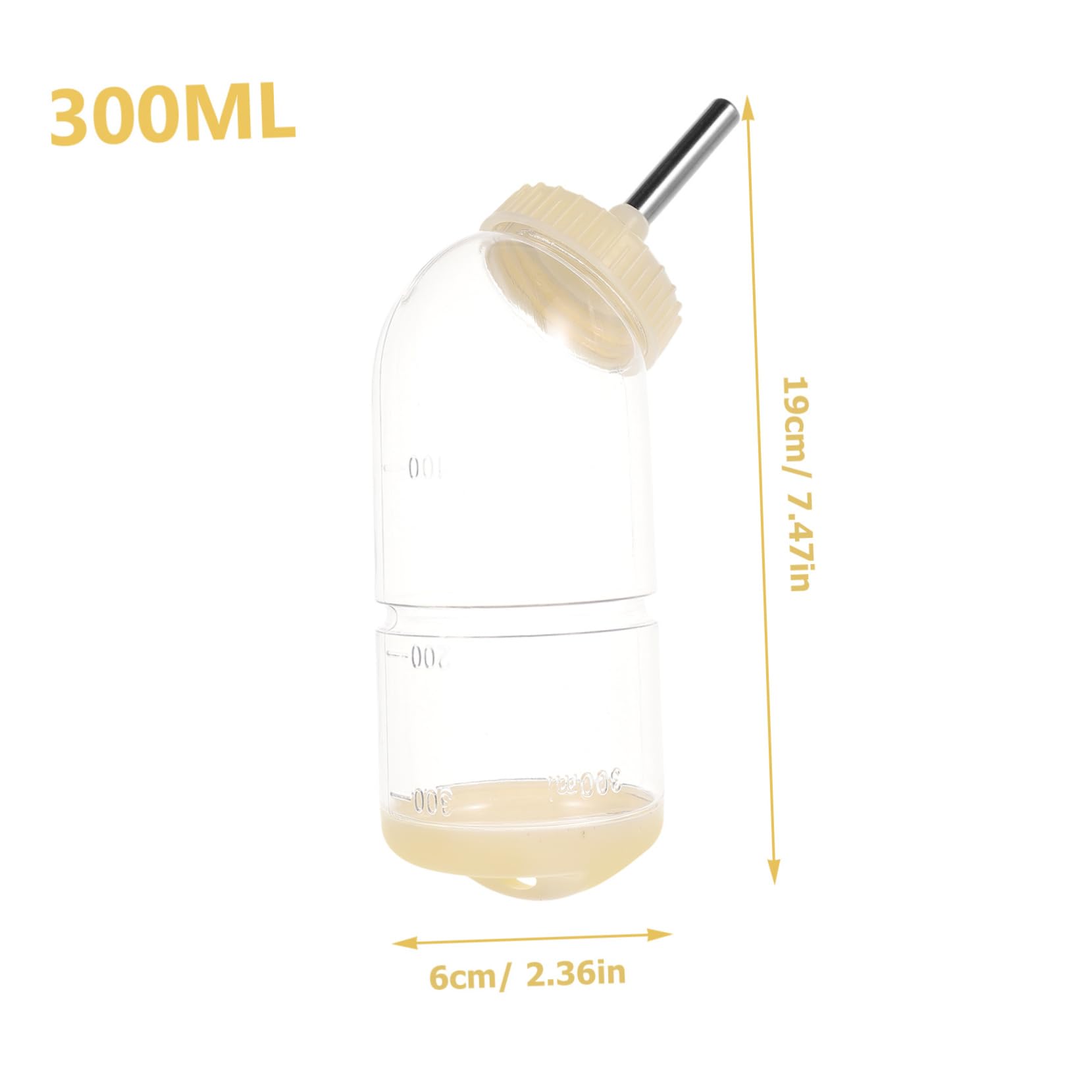BESPORTBLE Bunny Water Dispenser Pet Water Bottle 300ml for Hamster Rabbit Convenient