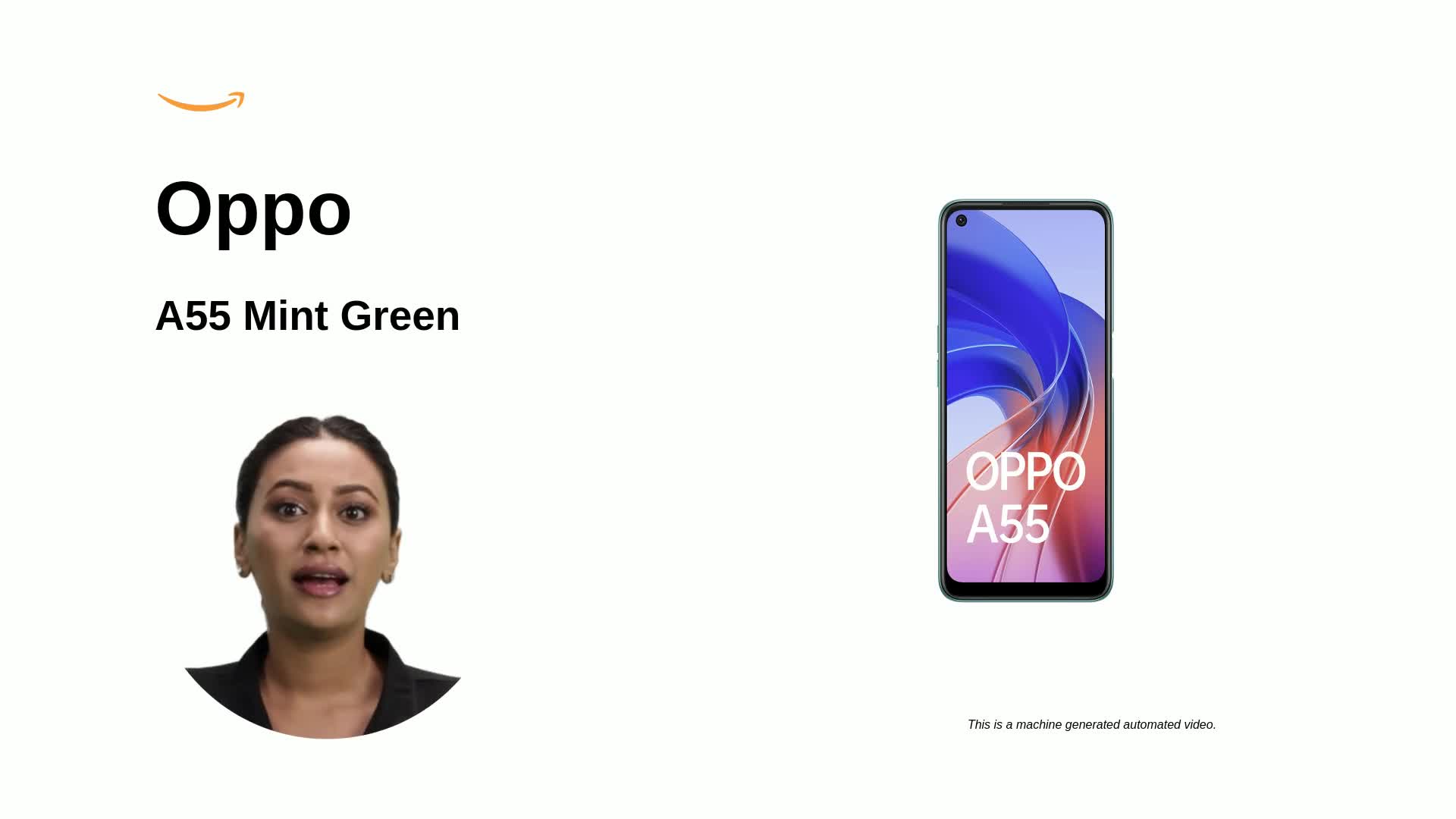 Oppo A55 (Mint Green, 6GB RAM, 128GB Storage) with No Cost EMI