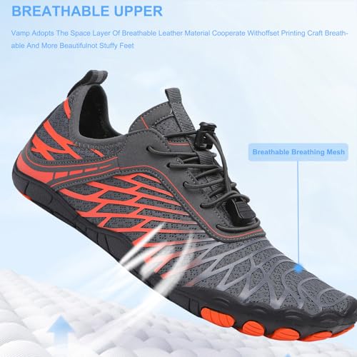 Image of Hike Barefoot Shoes Women Men Pro Water Footwear Wide Toe Box Non-Slip Unisex Athletic Outdoor Running Shoes