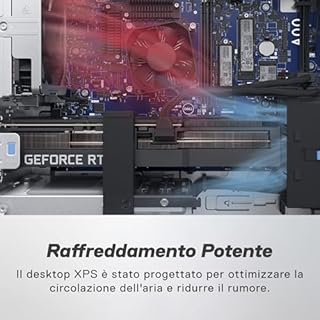 Dell XPS 8960 Desktop PC, Intel Core i7-14700, NVIDIA GeForce RTX 4060 8GB, 16GB RAM, 1TB SSD, Intel Killer Wi-Fi 6E, Windows 11 Pro, Wireless Keyboard and Mouse Italian QWERTY, Black