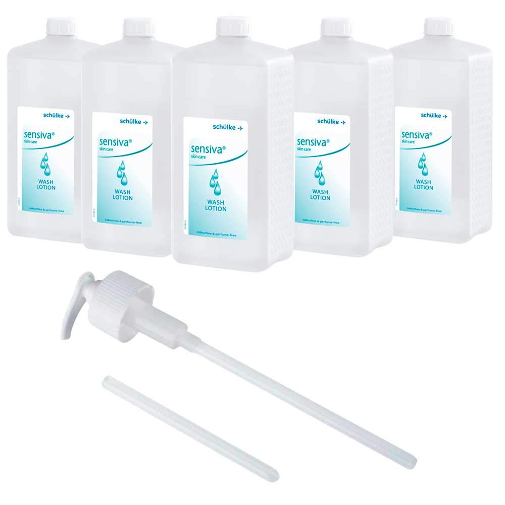 Sensiva® Waschlotion Reinigungslotion Flüssigseife Lotion für Schüler und Studenten im Schulbad Dosierpumpe 1000 ml