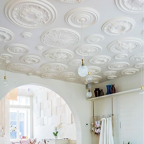 Image of Orac Decor | Ceiling Medallion | Primed White | 7-1 /2in Dia