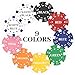 BEQXUNIC 50 Custom Poker Chips with Photo or Text, Double-Sided UV Printed Clay Chips, 11.5 Gram Weighted Casino Feel, 9 Colors for Personalized Keepsake Tokens, Parties, Weddings, Gifts (Pink)