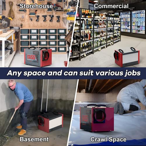 Abestorm Crawl Space Dehumidifier, 120Pint Commercial Dehumidifiers For Basement, Industrial Dehumidifier With Drain Hose, Portable Under House Dehumidifier Crawlspace, Auto Defrosting, Etl Listed, 5 Years Warranty #TOP5