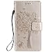 Produktbild Nancen Compatible with Handyhülle Huawei P8 Mini / P8 Lite Flip Schutzhülle Zubehör Lederhülle mit Silikon Back Cover PU Leder Handytasche im Bookstyle Stand Funktion Kartenfächer
