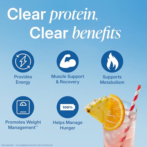 Orgain Clear Whey Isolate 22g Protein Powder, Tropical Punch, 18 Servings | Whey protein, 0g sugar, no anti-foaming agent, suitable for lactose intolerance, no artificial color, no soy, 10.1oz - image 2