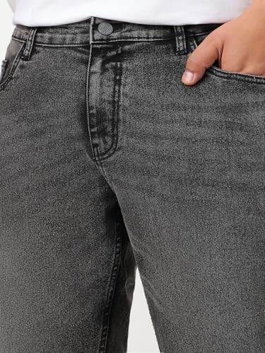 Image of Urbano Plus Men's Stretch Fit Mid Rise Washed Bootcut Jeans Stretchable