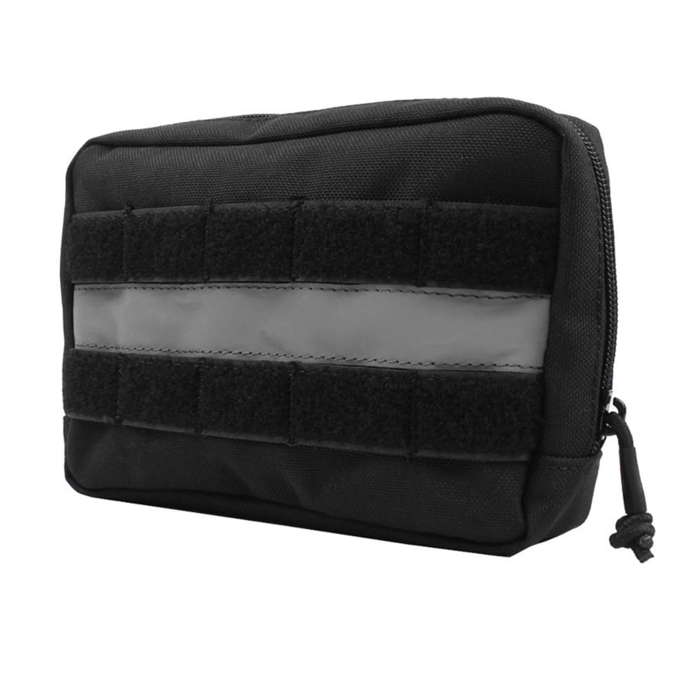 DONGKER Dog Harness Molle Pouch,1000D Nylon Tactical Dogs Saddlebag with Reflective Strip Design for Carrying Dog Leash Treats Poop Bags Keys & More