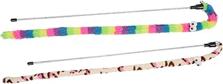 Hohopeti 2pcs Cat Teaser Kitten Training Wand Cat Play Wand Cat Wand Teaser Cat Agility Toys Kitten Teaser Wand Cat Fishing Pole Toy Indoor Interactive Cat Wands Cat Catcher Household Plush