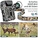 Nigecue 4K 40MP Wildkamera mit Bewegungsmelder Nachtsicht, Wildtierkamera mit 32GB Speicherkarte...