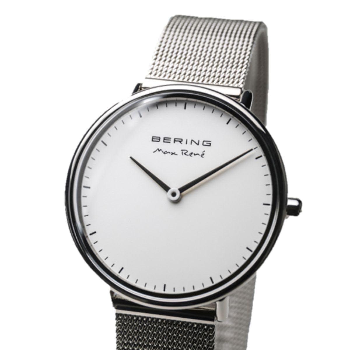 Bering Damen Quarz Uhr | Armbanduhr 30 mm Edelstahlgehäuse und Zifferblatt | Milanaisearmband | Saphierglas | 3 ATM | 15730