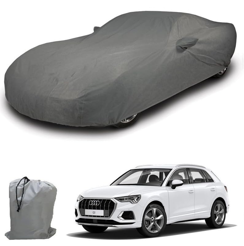 Image of ARCUATE Triple Layer Custom fit Car Body Cover for Audi Q3 |Top Layer Dustrproof | Middle Layer Waterproof | Bottom Layer Scratch Protection | Outdoor Indoor Fabric