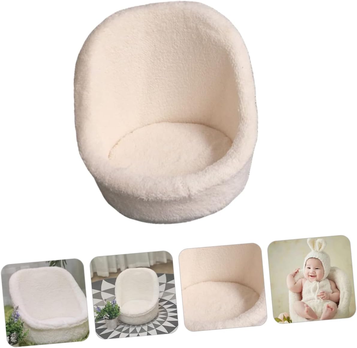 jojofuny Baby Photography Props Baby Mini Sofa Children Photography Material Comfortable for Baby's Back