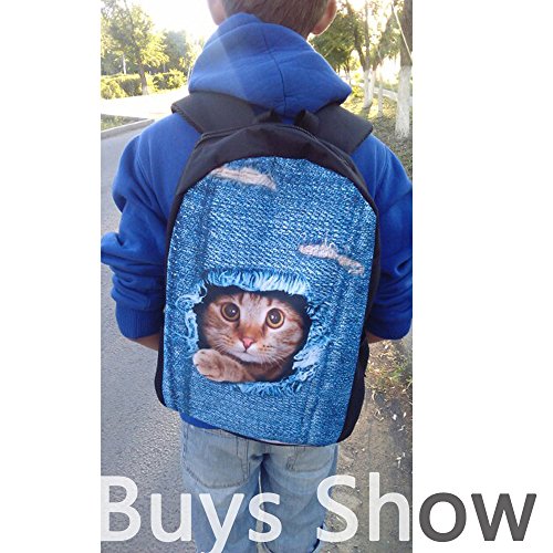 Boys Middle School Backpacks Cool Galaxy Wolf Printed Customized School Book Bag #TOP6